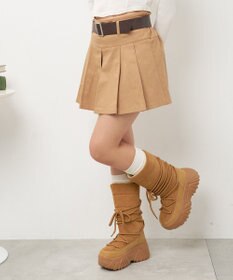 WEGO レースアップパテッドブーツ