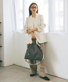 TOPKAPI 【TREASURE TOPKAPI】ストライプハンドル ナイロン 2way トートバッグ A4対応