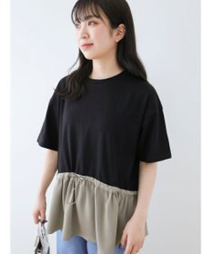 Green Parks ドロスト切替えドッキングカットプルオーバー