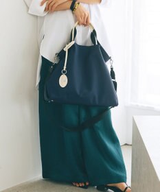 TOPKAPI 【TREASURE TOPKAPI】ストライプハンドル ナイロン 2way トートバッグ A4対応