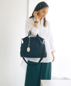 TOPKAPI 【TREASURE TOPKAPI】ストライプハンドル ナイロン 2way トートバッグ A4対応