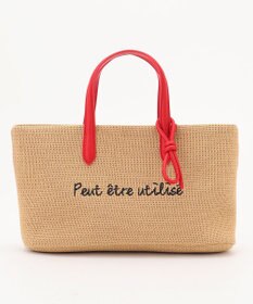 ANY ワイドフェイクラフィアトートバッグ