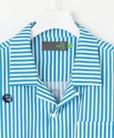 PW CIRCULUS 【高通気 / 軽撥水 / 軽量のDotAir 使用】【MEN】ストライプ柄オープンカラー