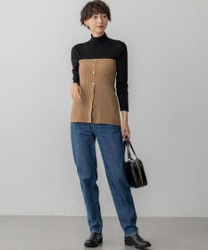 23区 S 【CLASSY.掲載/洗える】スムージーコットン タートルネック ニット