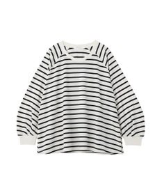 AMERICAN HOLIC フレアラグランボーダーロンＴ