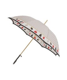 MOONBAT FURLA 長傘 チャーム＆ロゴプリント UV 耐風 日本製