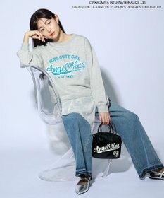 Green Parks ＡＮＧＥＬ　ＢＬＵＥ長袖ロゴ刺繍プルオーバー