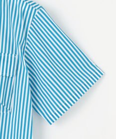 PW CIRCULUS 【高通気 / 軽撥水 / 軽量のDotAir 使用】【MEN】ストライプ柄オープンカラー