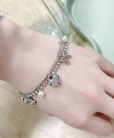 WEGO Lビジューレイヤードジャラブレス