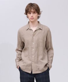 J.PRESS MEN 【LIBECO】リネンオープンカラー シャツ