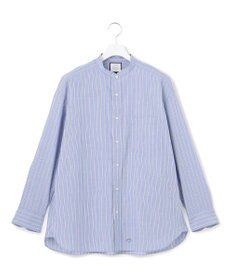 J.PRESS YORK STREET 【UNISEX】タイプライターストライプ バンドカラーシャツ