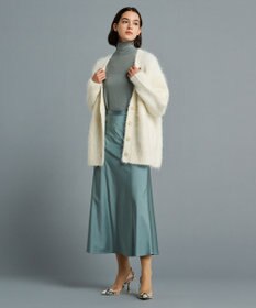 uncrave 【洗える】サテン フレアスカート（uncrave STANDARD）