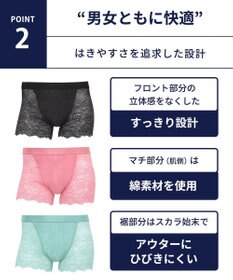 WACOAL MEN WACOAL MEN 【レースボクサー】 ボクサーパンツ ユニセックス 通気性 スカラ始末(裾部分) マチ部分の肌側は綿素材 レディース メンズ WT8822 /ワコールメン