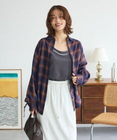 Green Parks ・ＥＬＥＮＣＡＲＥ　ＤＵＥ　チェックギャザーシャツ