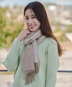 Tiaclasse 【ウール100％】リバーシブルマフラー