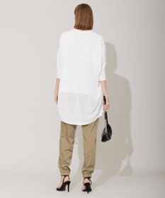 ICB 【洗える】ドライコットンアセテート ドルマンスリーブカーディガン