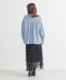 earth music&ecology オーバーフレアシャツ