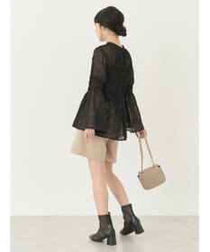 earth music&ecology ジャガードシャーリングプルオーバー