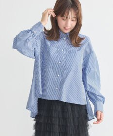 earth music&ecology オーバーフレアシャツ