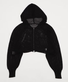 WEGO ダメージメッシュショートパーカー