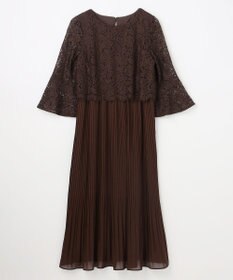 ANY SIS 【Lily Calin】レース×プリーツコンビ ドレス