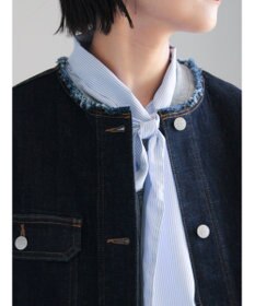 Te chichi ノーカラーデニムジャケット
