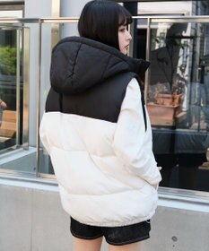 WEGO 【25年秋冬新作/ユニセックス着用ITEM/MLサイズ展開】2WAYパファーベスト