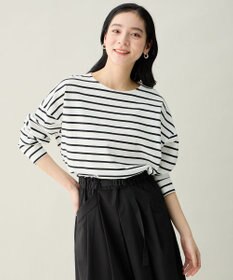 ANY L コクーンボーダープルオーバー