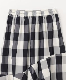 ANY L 【洗濯機可能/ウエストゴム】ビックチェックマーメイドスカート
