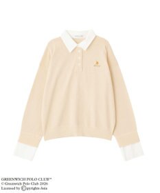 Green Parks GREENWICH POLO CLUB(TM)布帛ドッキングポロニットプルオーバー