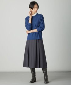 J.PRESS LADIES CUPRAツイル タック スカート