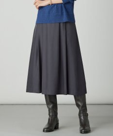 J.PRESS LADIES S CUPRAツイル タック スカート スレート系
