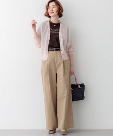 23区 L 【先行予約/WEB&一部店舗限定カラーあり】シャイニーシアー ドルマンスリーブ カーディガン