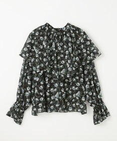 GRACE CONTINENTAL スモールフラワーケープトップ