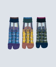 COQ multiple check シアーチェック足袋ソックス