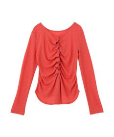 earth music&ecology 【予約】シアーワッフルタックボタントップス