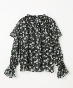 GRACE CONTINENTAL スモールフラワーケープトップ