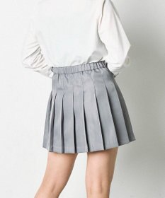 WEGO 【SCHOOLITEM】ポケット付き無地プリーツスカート