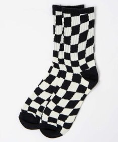 WEGO ウェーブチェッカーソックス