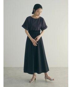 Green Parks armonia.異素材切替ドルマンワンピース