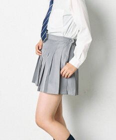 WEGO 【SCHOOLITEM】ポケット付き無地プリーツスカート