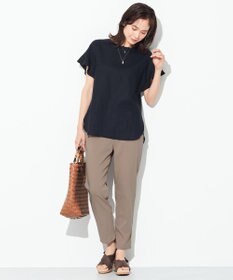 ANY 【洗える】ライトリネンクロスフレアスリーブ ブラウス