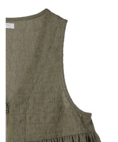 Green Parks ジャガードペプラムＺｉｐベスト