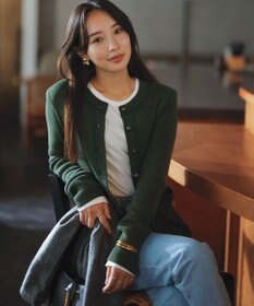 uncrave 【モデル村岡美里さん × uncrave STANDARD】ニットジャケット