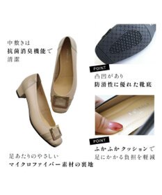 Pointer 日本製 本革バックルパンプス