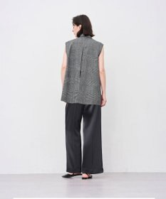 uncrave シャイニーダブルサテン ワイドパンツ