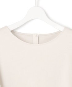 23区 L 【Lサイズ限定/洗える】スカーフプリントコンビ スリーブデザイン カットソー