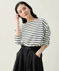 ANY L コクーンボーダープルオーバー