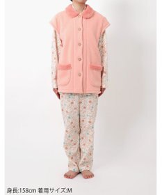 Wing パジャマ 長袖 長ズボン 綿混(本体) あったか レディース EP6013 ウイング／ワコール