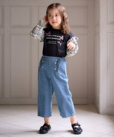 ANY KIDS デニム ワイド パンツ